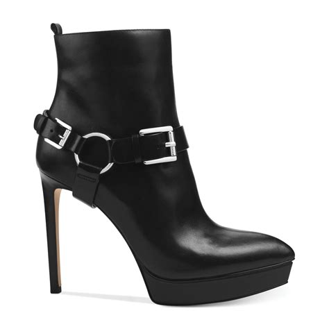 michael kors black booties|michael kors black boots women.